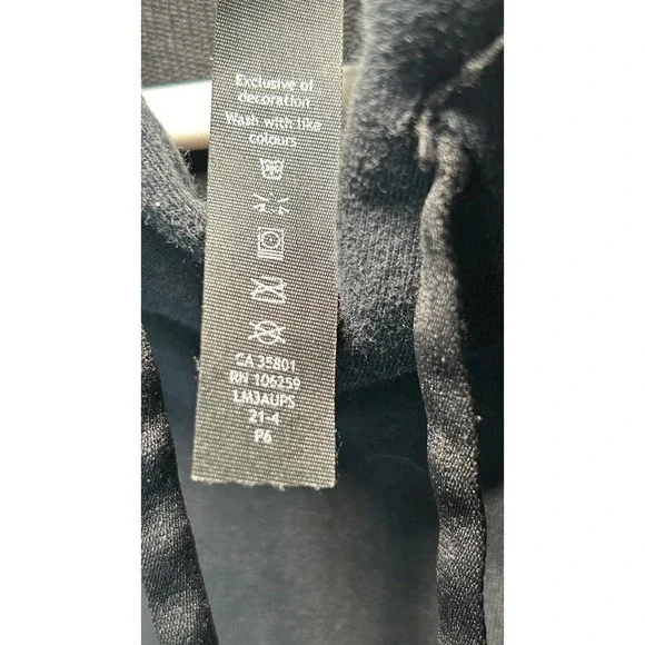 Lululemon Mens City Sweat Pullover Hoodie Black Size M Raglan Sleeve LM3AUPS
